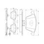 0 986 494 103 BOSCH Комплект гальмівних колодок дисковий гальм