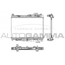 105685 AUTOGAMMA Радіатор охолодження двигуна