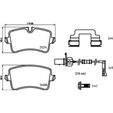 P 85 150 BREMBO Комплект гальмівних колодок дисковий гальм