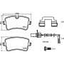 P 85 150 BREMBO Комплект гальмівних колодок дисковий гальм