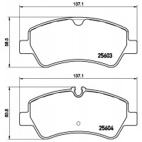 FK20069 KAISHIN Комплект гальмівних колодок дисковий гальм