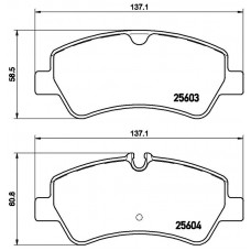 FK20069 KAISHIN Комплект гальмівних колодок дисковий гальм