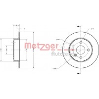 6110022 METZGER Гальмівний диск