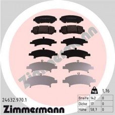 24632.970.1 ZIMMERMANN Комплект гальмівних колодок дисковий гальм