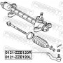 0121-ZZE120L FEBEST Наконечник поперечної кермової тяги