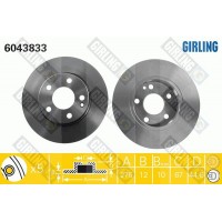 6043833 GIRLING Гальмівний диск