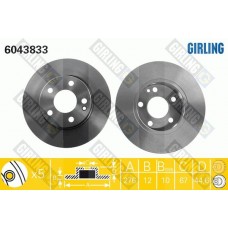 6043833 GIRLING Гальмівний диск