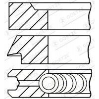 08-183000-00 GOETZE ENGINE Комплект поршневих кілець