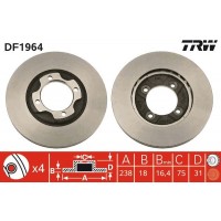 DF1964 TRW Гальмівний диск