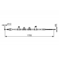 1 987 482 921 BOSCH Тросик, cтояночный тормоз