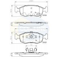 CBP32104 COMLINE Комплект гальмівних колодок дисковий гальм