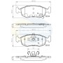 CBP32104 COMLINE Комплект гальмівних колодок дисковий гальм