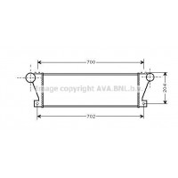 IV4021 AVA QUALITY COOLING Интеркулер