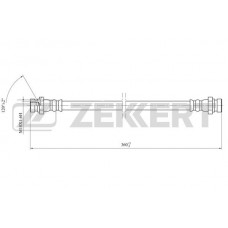 BS-9449 ZEKKERT Гальмівний шланг