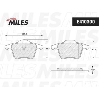 E410300 MILES Комплект гальмівних колодок дисковий гальм