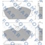 FO 447881 FOMAR Friction Комплект гальмівних колодок дисковий гальм