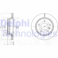 BG3041 DELPHI Гальмівний диск