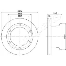 DP-0529 JAPANPARTS Гальмівний диск