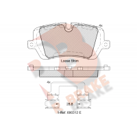 RB2120 R BRAKE Комплект гальмівних колодок дисковий гальм