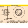 BAR11115 BARUM Гальмівний диск