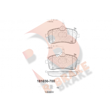 RB1656-700 R BRAKE Комплект гальмівних колодок дисковий гальм