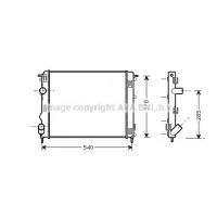 RTA2269 AVA QUALITY COOLING Радіатор охолодження двигуна
