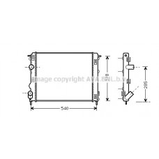 RTA2269 AVA QUALITY COOLING Радіатор охолодження двигуна