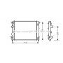 RTA2269 AVA QUALITY COOLING Радіатор охолодження двигуна