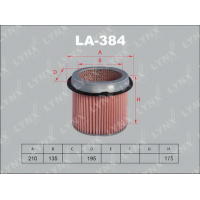 Повітряний фільтр LYNXauto LA-384