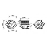 CN8506 AVA QUALITY COOLING Вентилятор салону
