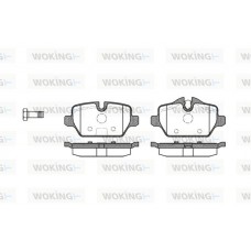 P10323.00 WOKING Комплект гальмівних колодок дисковий гальм