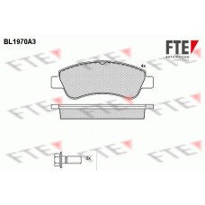 BL1970A3 FTE Комплект гальмівних колодок дисковий гальм