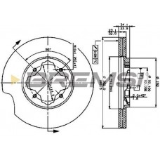 CD6619V BREMSI Гальмівний диск
