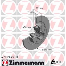 470.2449.00 ZIMMERMANN Гальмівний диск
