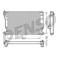 DRM50032 DENSO Радіатор охолодження двигуна