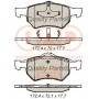 704-02017 IAP QUALITY PARTS Комплект гальмівних колодок дисковий гальм