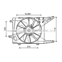 RT7549 AVA QUALITY COOLING Вентилятор охолодження двигуна