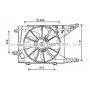 RT7549 AVA QUALITY COOLING Вентилятор охолодження двигуна