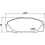 8DB 355 015-831 HELLA Комплект гальмівних колодок, дискове гальмо