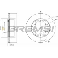 CD8485S BREMSI Гальмівний диск