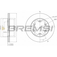 CD8485S BREMSI Гальмівний диск