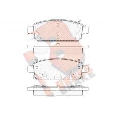 RB1943 R BRAKE Комплект гальмівних колодок дисковий гальм