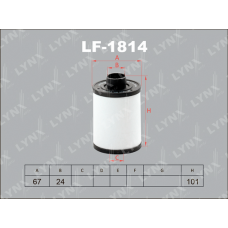 LF-1814 LYNXauto Паливний фільтр