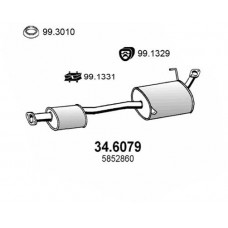 34.6079 ASSO Середній глушник вихлопних газів