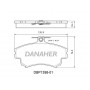 DBP1398-01 DANAHER Комплект гальмівних колодок дисковий гальм