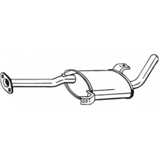 145-185 BOSAL Середній глушник вихлопних газів