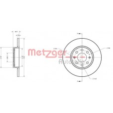 6110246 METZGER Гальмівний диск