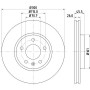 MDC2133 MINTEX Гальмівний диск