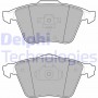 LP1943 DELPHI Комплект гальмівних колодок дисковий гальм