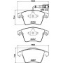 8DB 355 011-441 HELLA PAGID Комплект гальмівних колодок дисковий гальм